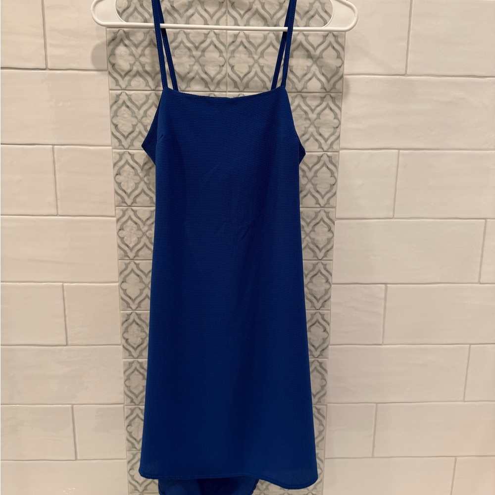 Boohoo Navy Blue Dress